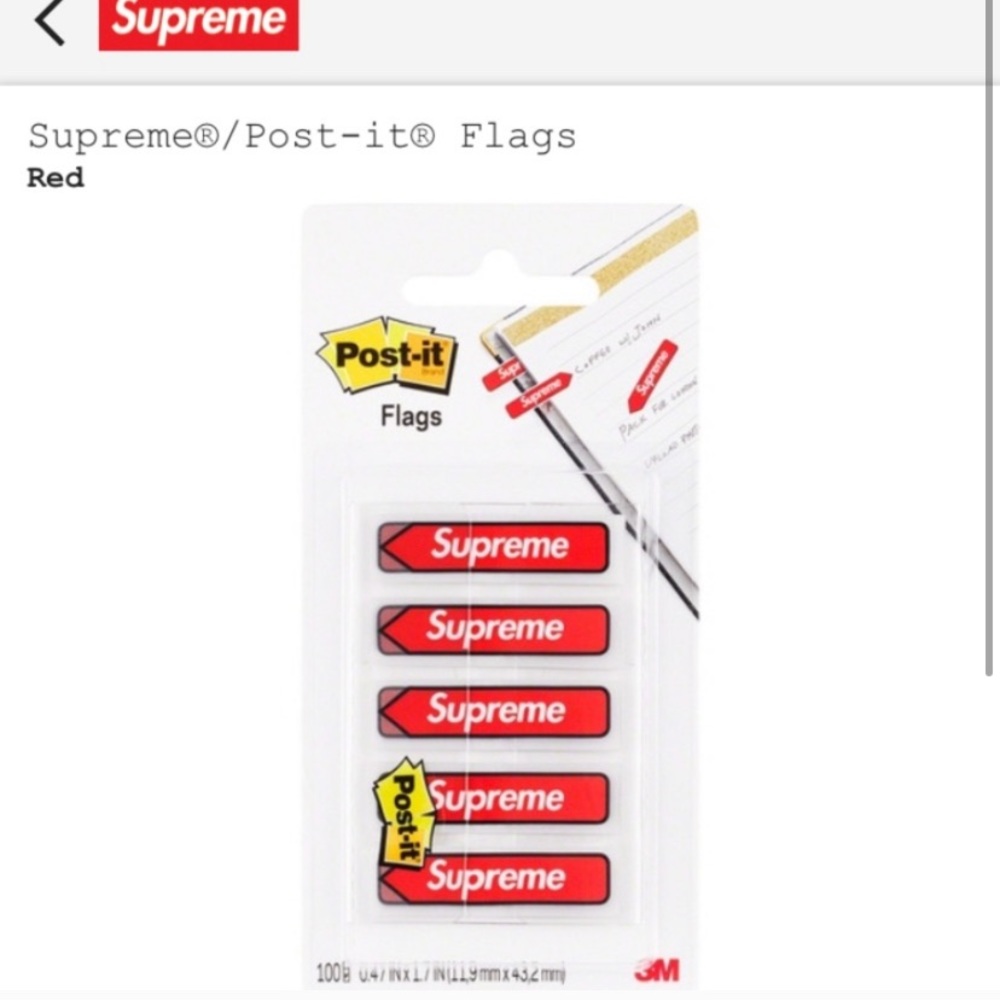 Supreme Post-It Flags